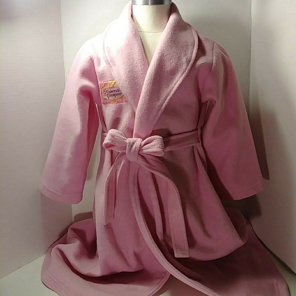 "Barbie" Pink Robe Little Girls